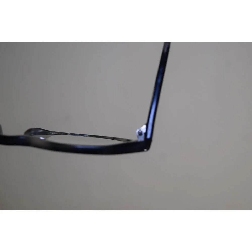 Prada VPR 16T USI-1O1 Round Black Tortoise Eyeglasses 52 18 140 Italy